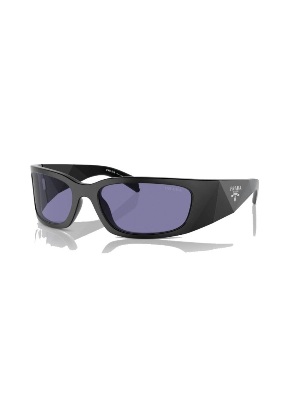 NEW PRADA PRA19S 1BO40G SUNGLASSES PR A19S 1BO40G BLACK/PURPLE UNISEX SPR A19S